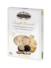 Genießen Sie unsere köstlichen Trüffel Gnocchi: Handgemachte Kartoffelnuggets, bereichert mit duftendem Sommertrüffel. Perfekt für Gourmetgerichte zu Hause. Einfach zuzubereiten und mit Butter, Olivenöl oder Trüffelsaucen verfeinern. Ein Genuss für alle Sinne.